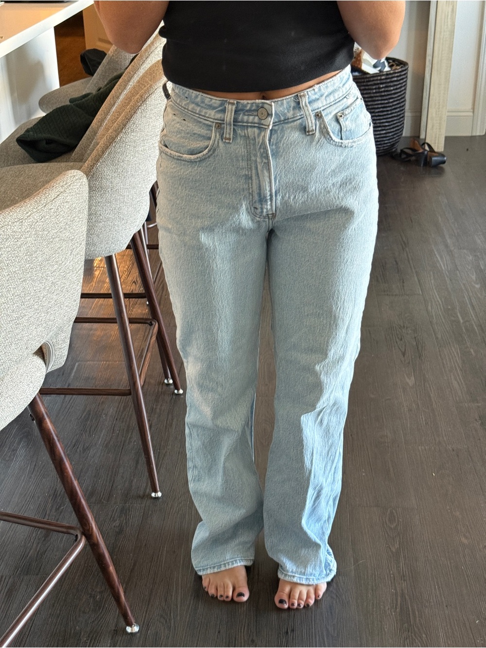 Abercrombie 90s relaxed Jean high light Wash